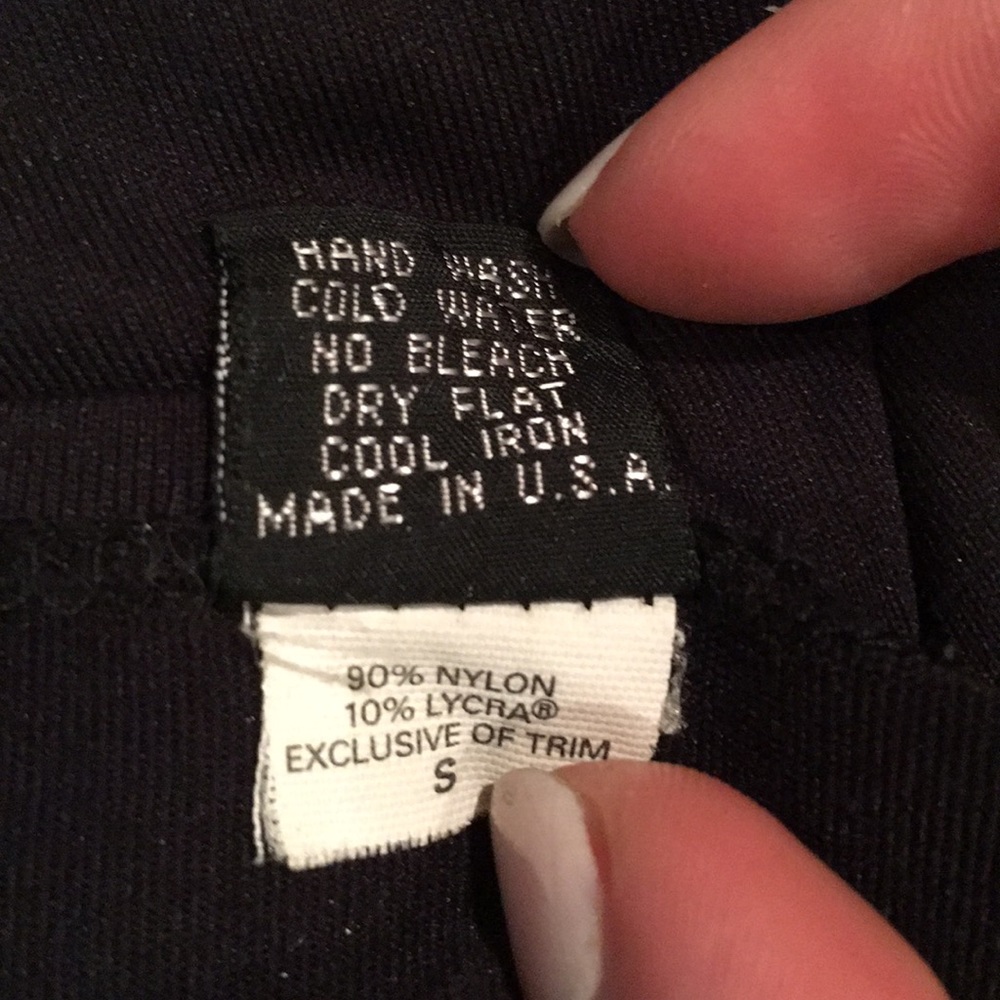 Jet black body hugging tank top. So soft. - Picture 4 of 4